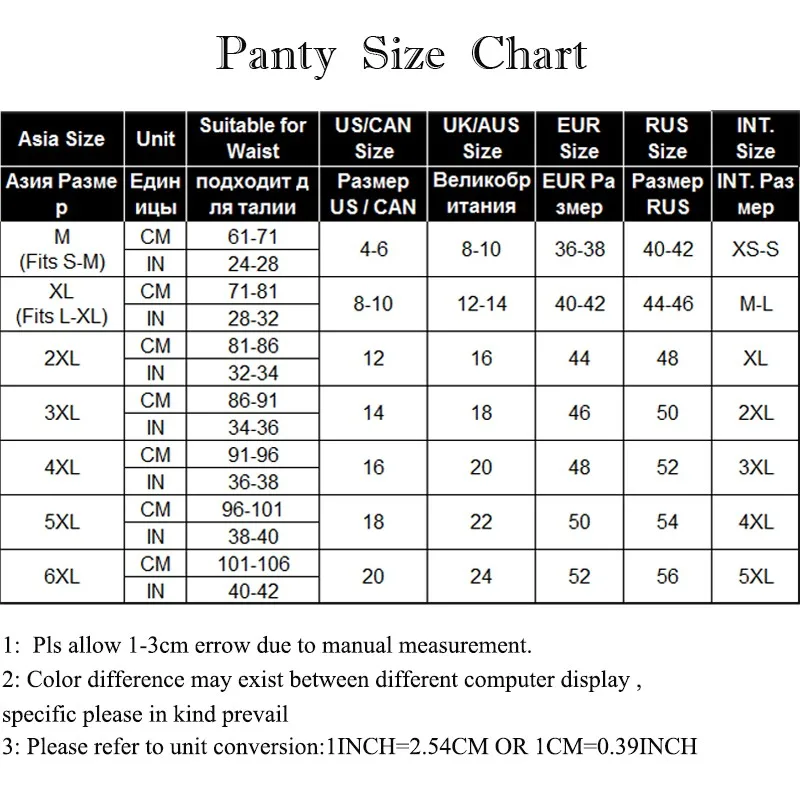 panty size