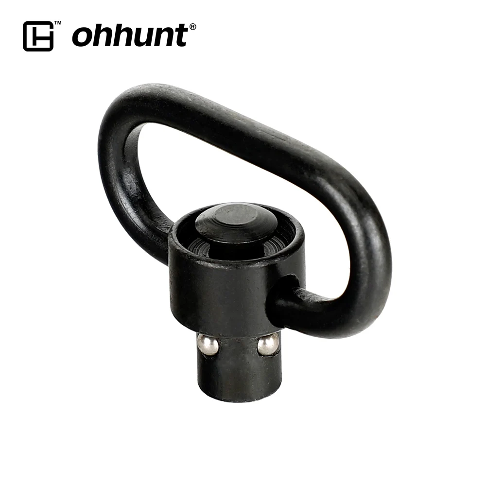 

ohhunt 1-1/4" Push Button QD Quick Detach Release Heavy Duty Sling Swivel Mount Hunting Gun Accessories