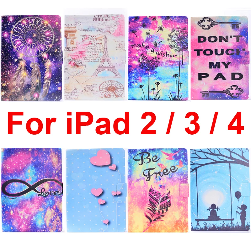 Для ipad 2 3 4 чехол с подставкой iPad2 iPad3 iPad4 мягкий из ТПУ карманом для карт