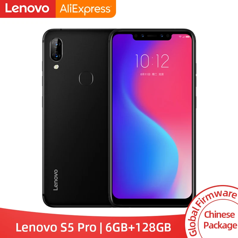 

Original Global Version Lenovo S5 Pro 6GB 64GB Snapdragon 636 Octa Core Smartphone 20MP Quad Cameras 6.2 inch 4G LTE Phones