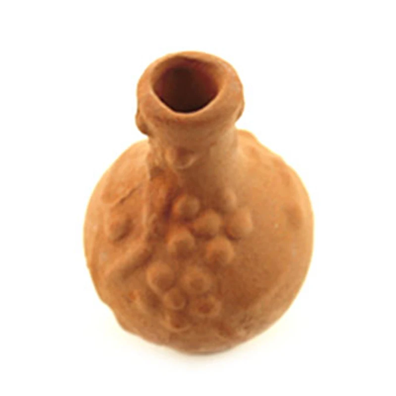 

1Pcs Mini Ceramic Flowerpot 1/12 Dollhouse Miniature Accessories Simulation Furniture Vase for Doll House Decoration