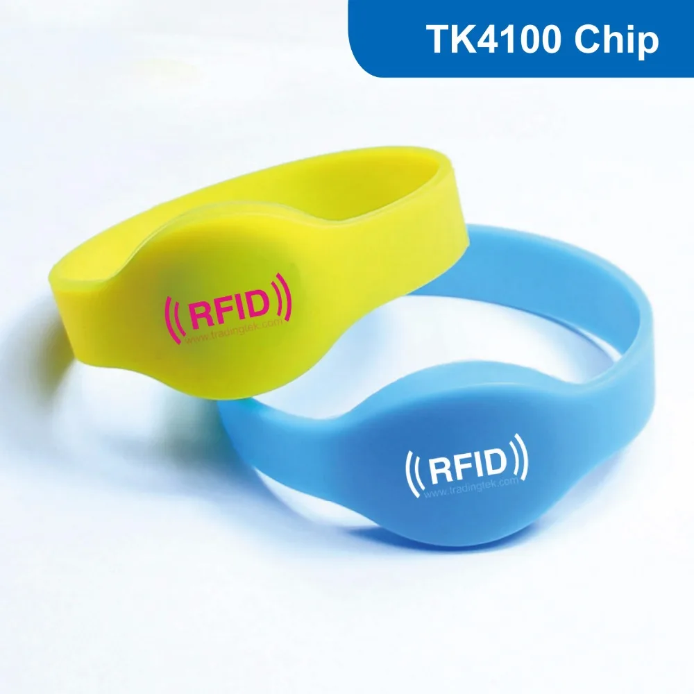 

WB01 500pcs/lot Silicone RFID Wristband RF Bracelet ID Smart Tag Proximity Smart EM Card 125KHZ 64BITS R/O with TK4100 Chip
