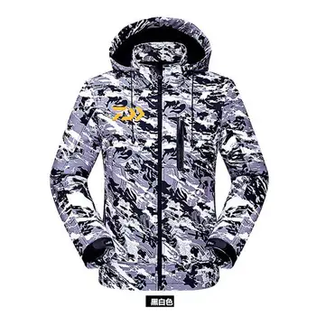 

Daiwa Fishing Clothes Winter Keep Warm Waterproof Hiking Thicken Camouflage Daiwa Jacket Men Fishing Clothing Long Sleeve
