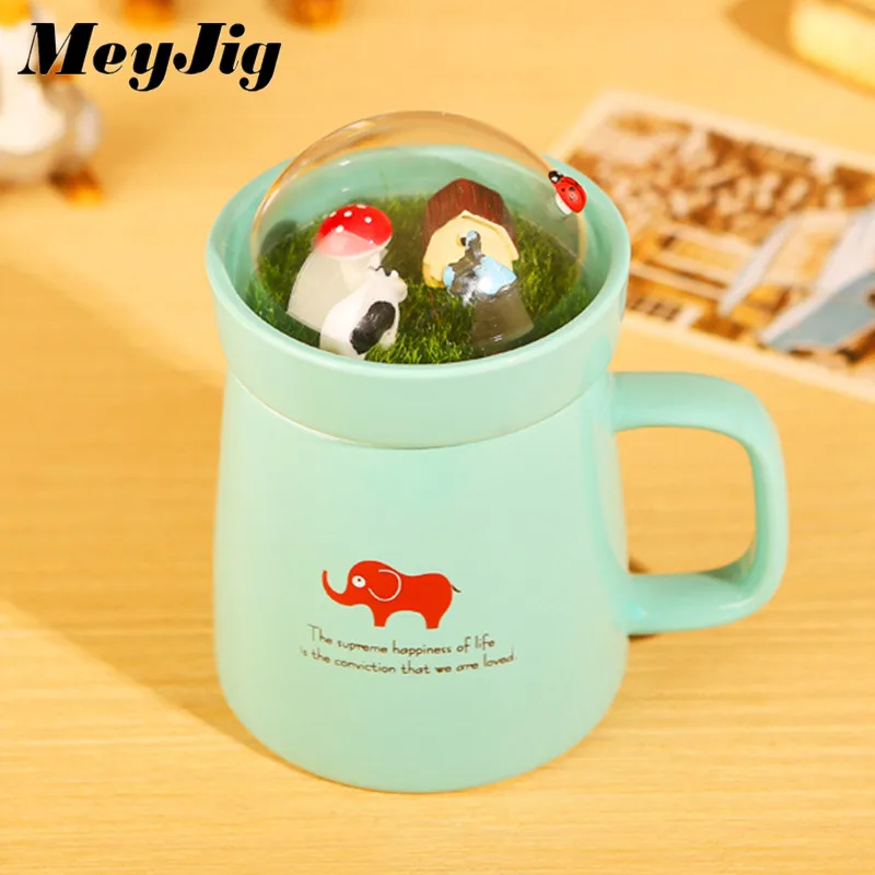 Креативная кружка из молочного кофе керамики Мультяшные милые животные микро