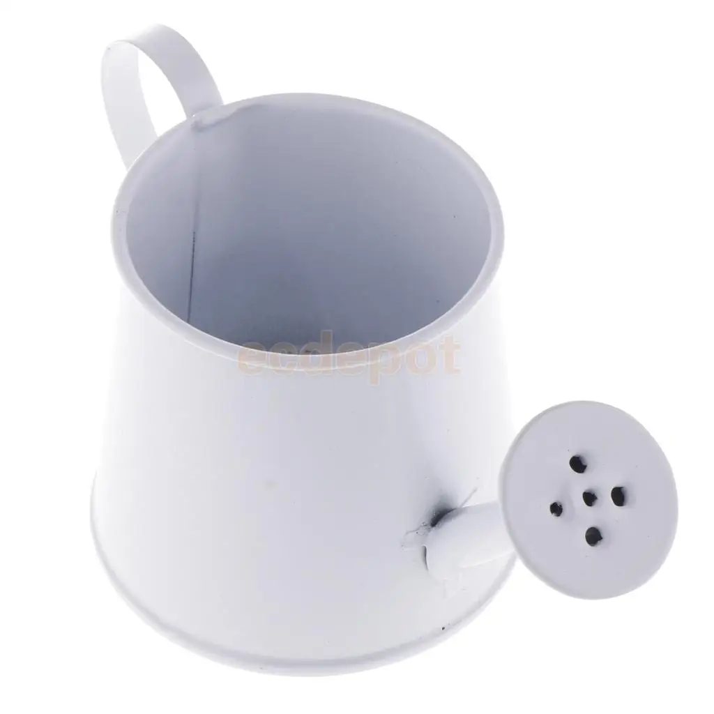 Rustic Vintage Iron Metal Watering Can Flower Bucket Vases Garden Balcony Home Office Decor