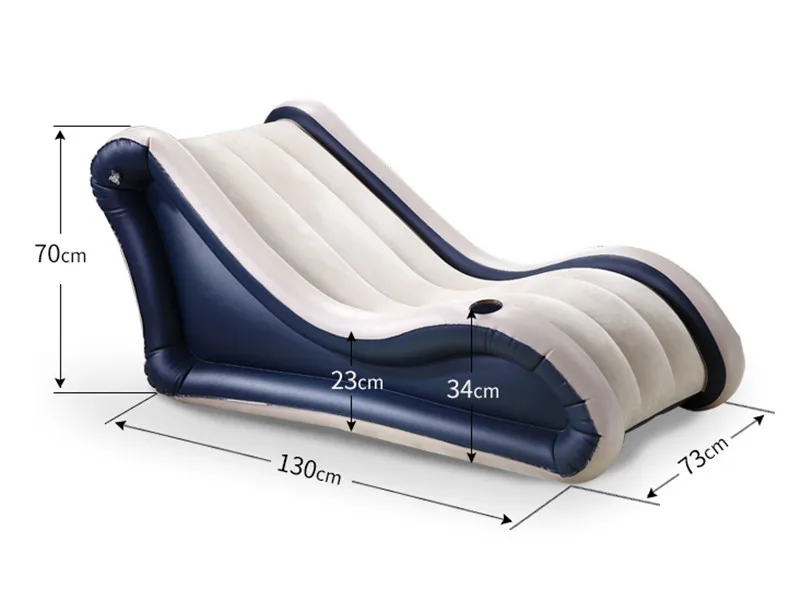 Fashion Flocking Beanbag Sofas Air Bed Inflatable Sofa Lay Bag Living Room Furniture Muebles Free Shipping