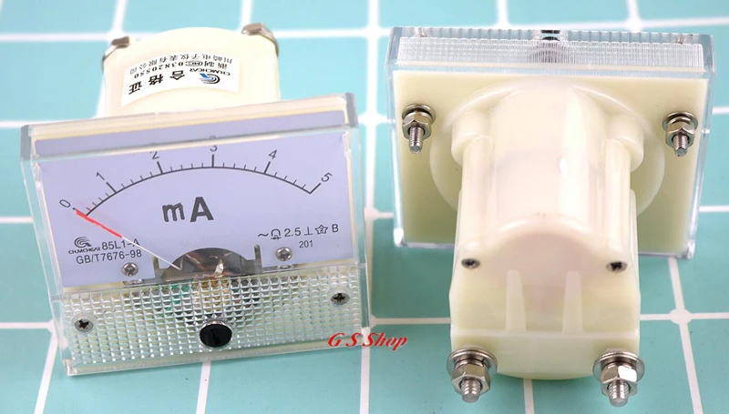 85L1 mA AC стрелками аналоговый ammeter panel 1mA 2mA 3mA 5mA 10mA 20mA 30mA 50mA 100mA 150mA 200mA 300mA