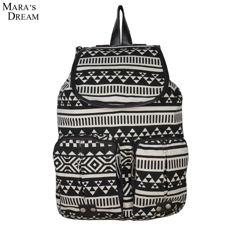 

Mara's Dream Women Backpack Waterproof Lady Women's Backpacks Female Casual hasp canvas Travel bag Bags mochila feminina
