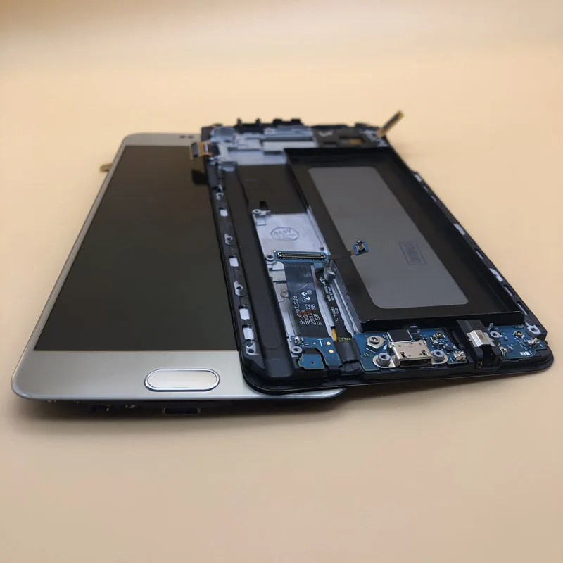 Новый супер AMOLED ЖК дисплей с рамкой для SAMSUNG Note 5 Note5 N9200 SM N920 N920C N920A N920F LCD сенсорный