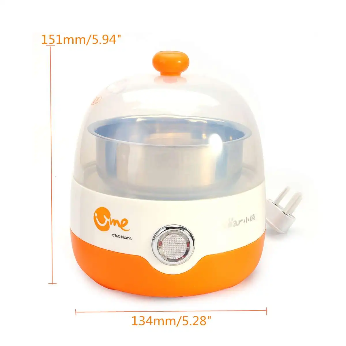 Multifunctional Electric 5 Eggs Boiler Cooker Stainless Teel Automatic Power-off Mini Steamer Poach