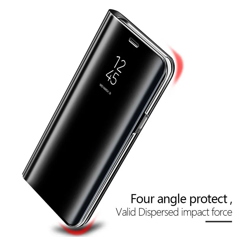 Зеркало для просмотра XiaoMi Mi 9 SE 8 A1 A2 Lite RedMi Note 7 6 5 Pro 4X 5A Prime 6A Plus S2 умный чехол Флип