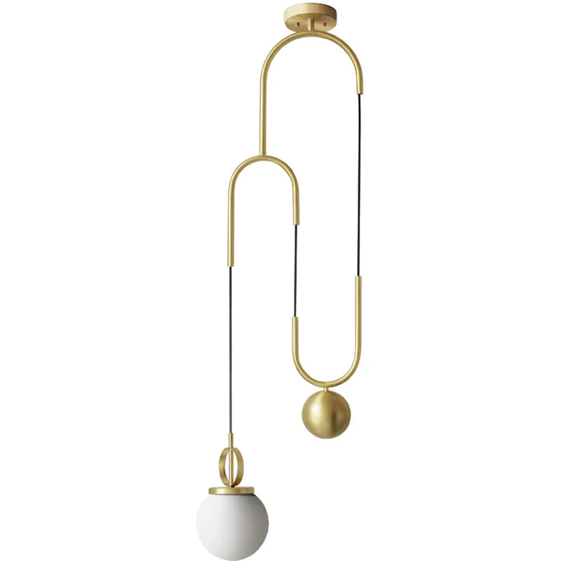 

SETTEMBRE Modern Hanging Lamps Golden Glass Metal Suspension Lighting Adjustable E26/27 Lights Free Shipping 7-20 days