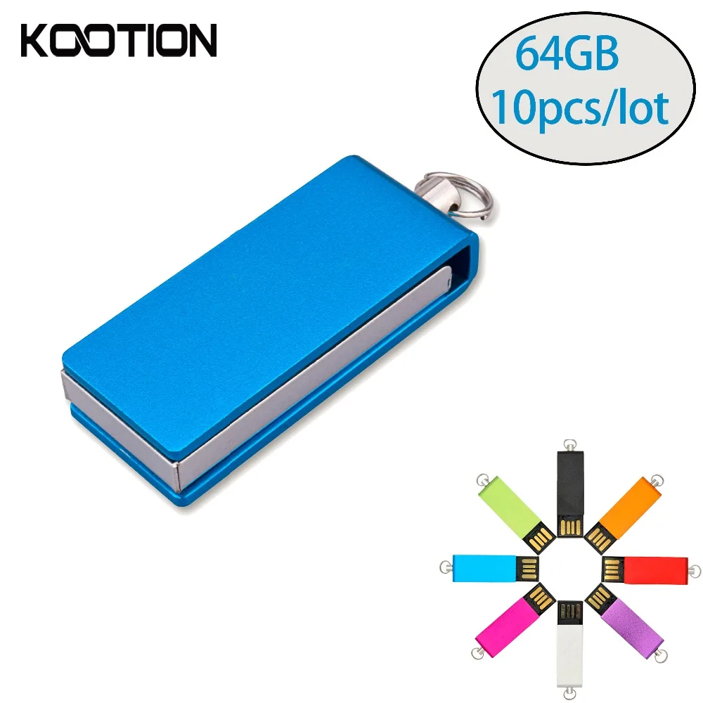 10pcs/lot Micro USB 2.0 Flash Drive 64GB Pendrive Memory Stick Flash