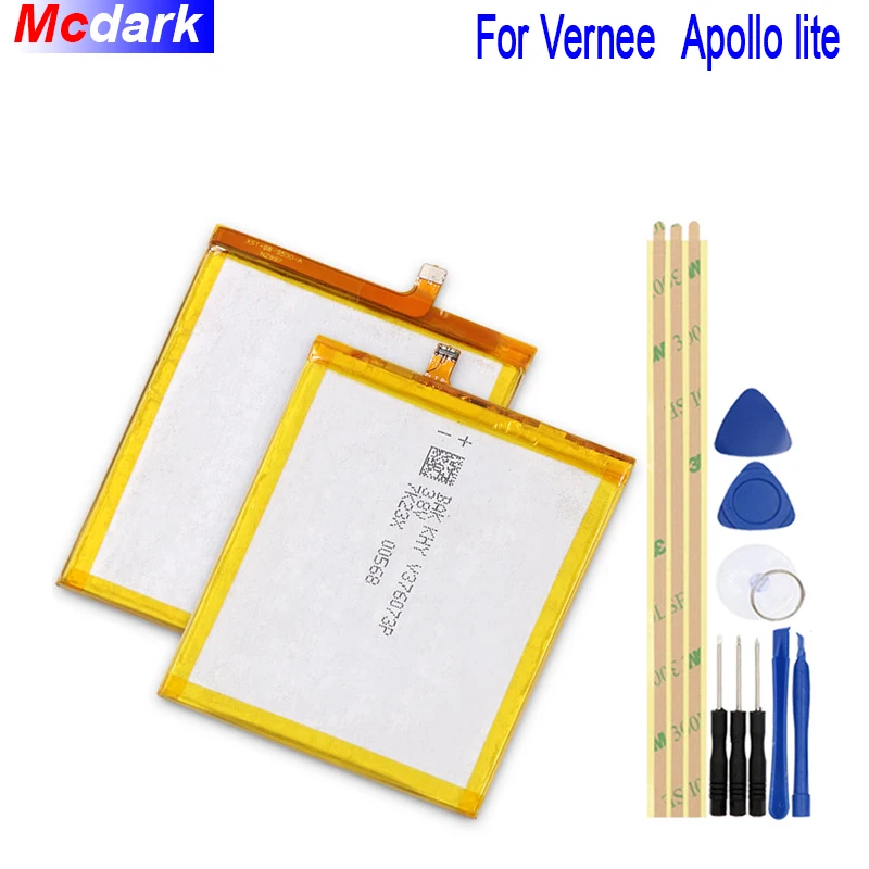 

Mcdark 3100mAh High Capacity Battery For Vernee Apollo /Apollo lite Batterie Bateria Accumulator AKKU ACCU Mobile Phone+Tools