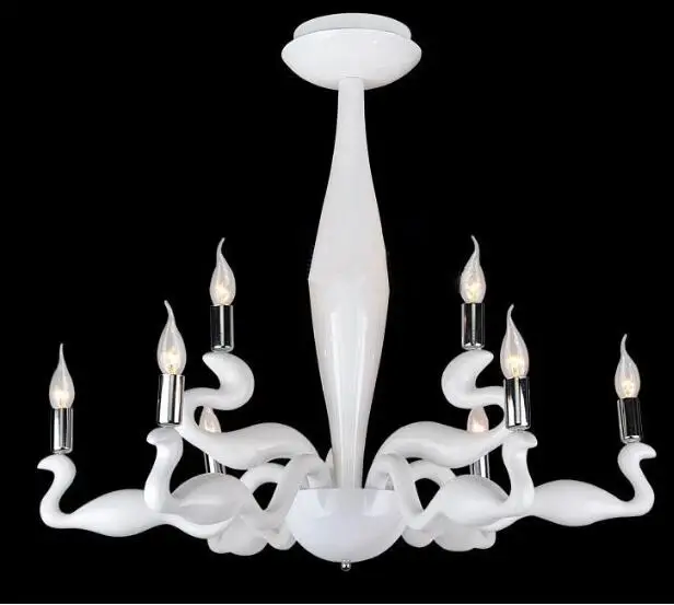 

Светодиодный 31 Вт-40 Вт контракт творческий глава 8 Лебеди смолы Droplight гостиная Спальня Книги по искусству Бар Ресторан droplight 110-240 В @-9