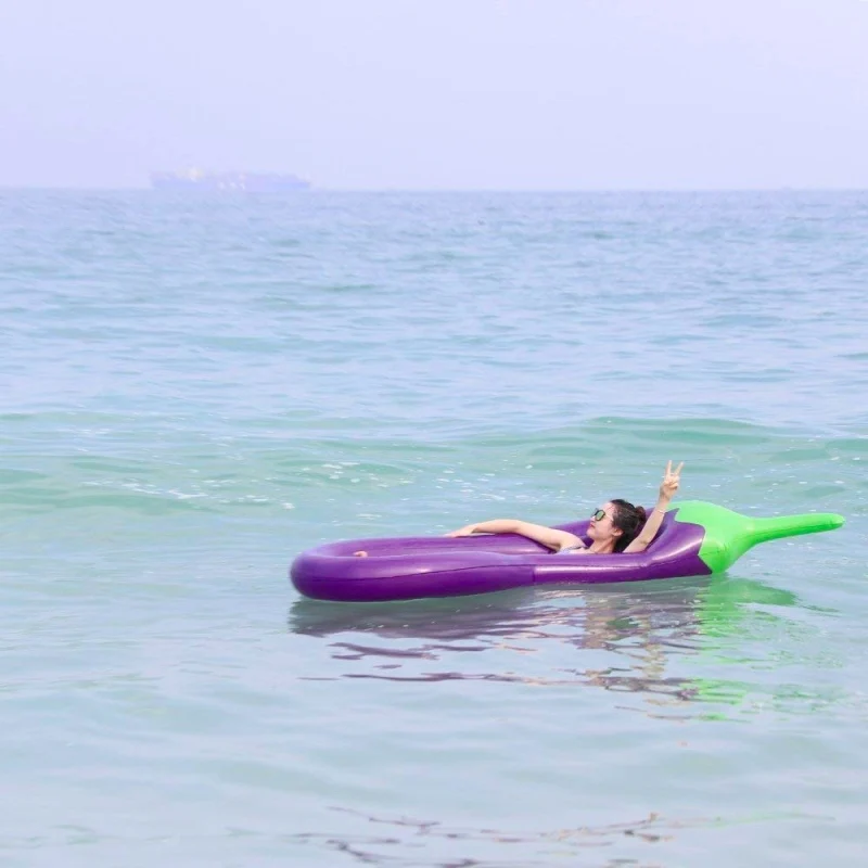Гигантский Баклажан надувной Баклажан бассейн для летней вечеринки плавание пляж праздник, большой открытый плавательный надувной