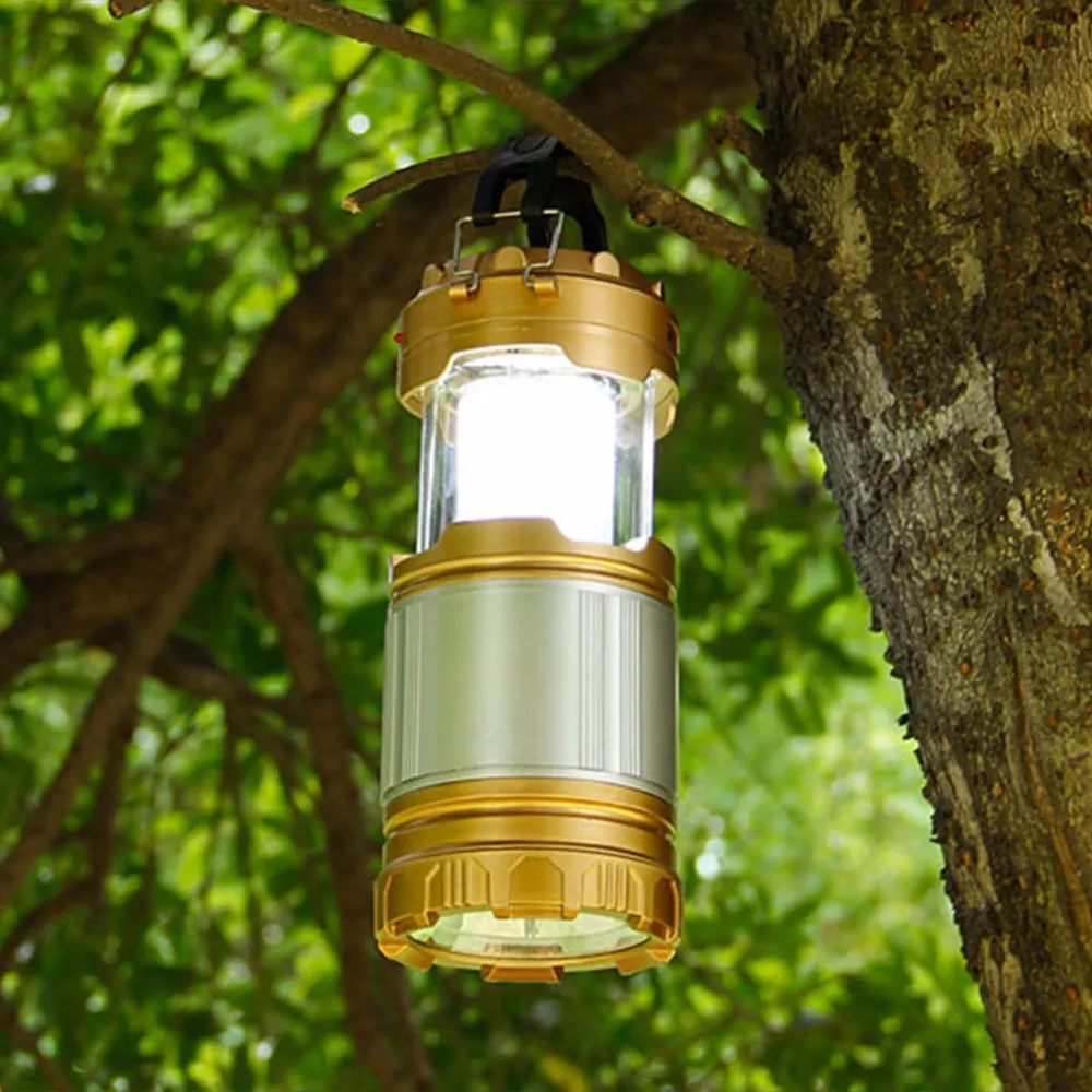 Светодиодный портативный фонарь 2 в 1 солнечной энергии Портативный фонарик ударопрочный домашний сад ночник для пеших прогулок кемпинга ураган