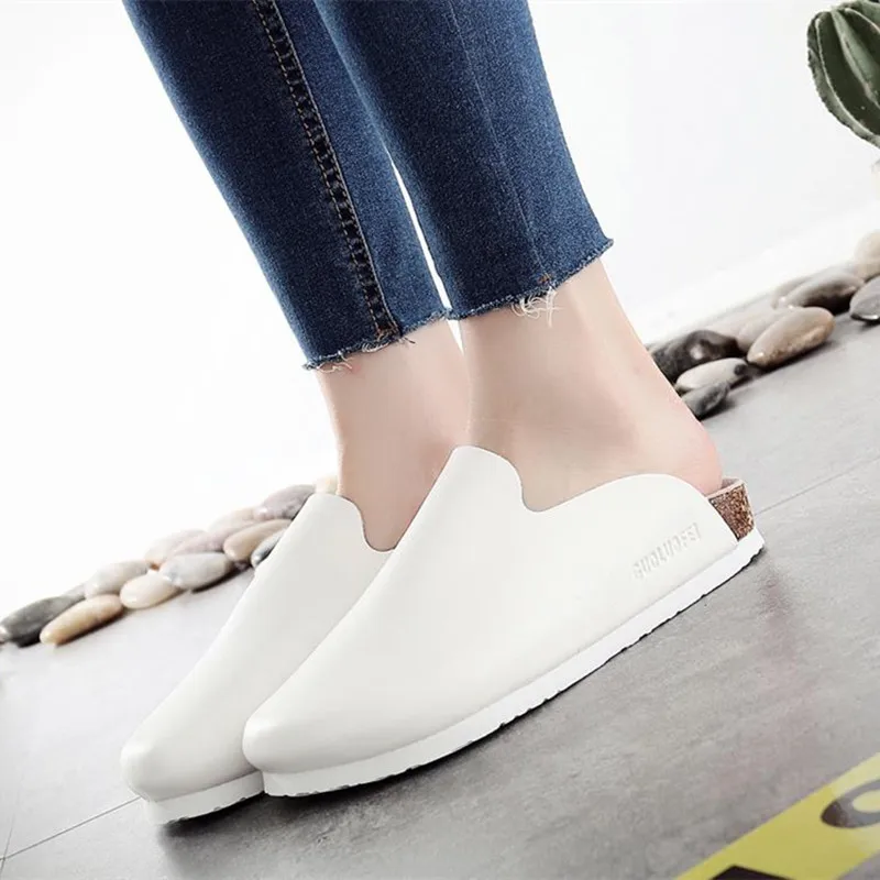 2020 Новые летние пляжные пробковые тапочки COSMAGIC повседневные женские белые сабо