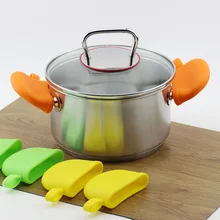 Силиконовый для микроволновой печи кухонные перчатки с изоляцией Нескользящие зажимы для рук для выпечки Кухонные инструменты для приготовления пищи Прихватки для духовки