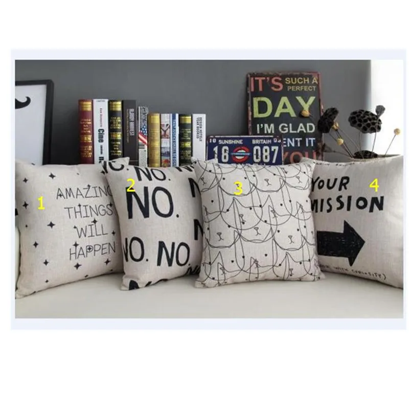 

customize High Quality Linen Material Pillow Minimalist Scandinavian style Decorative Throw Pillows fashion colors Pillow Case