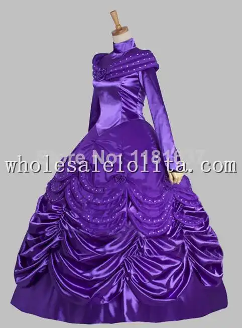Косплей Красавица и Чудовище фиолетовый Belle взрослый костюм платье|costume dress|dress dress