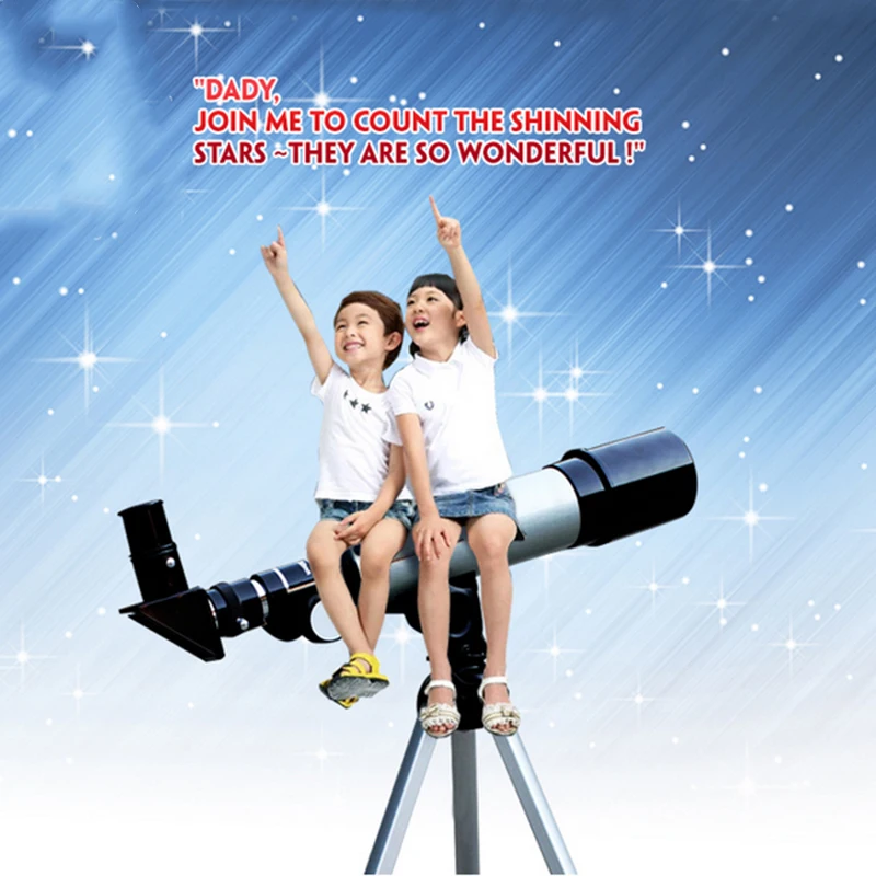جودة عالية 360/50 ملليمتر في اكتشاف telescopio تلسكوب فلكي أحادي مع ترايبود أفضل هدية للأطفال
