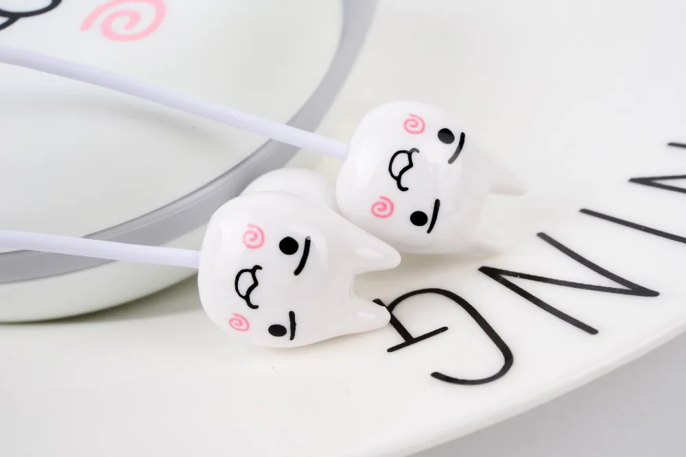 Chiclits Earphone Cute Facial Expression Cartoon Cat In-ear Headset With Mic Earplugs With Storage Box For Xiaomi Android phone Kids Girls Gifts (16)