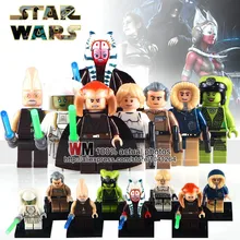 WM 10 лотов PG8051 Хан Solo Гранд-мофф Таркин Люк Скайуокер экшн строительные блоки детские подарки игрушки