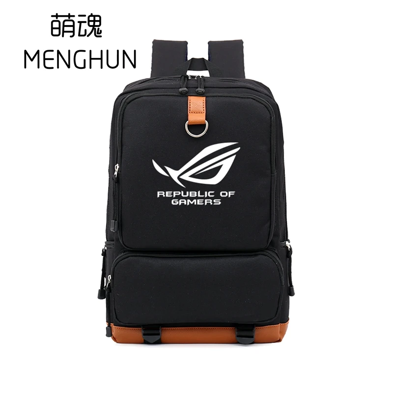 Прохладный ROG рюкзак для компьютера из Высоко Качественный вместительный нейлоновые рюкзаки для фанатов игры Республика геймеров рюкзаки подарок парню
