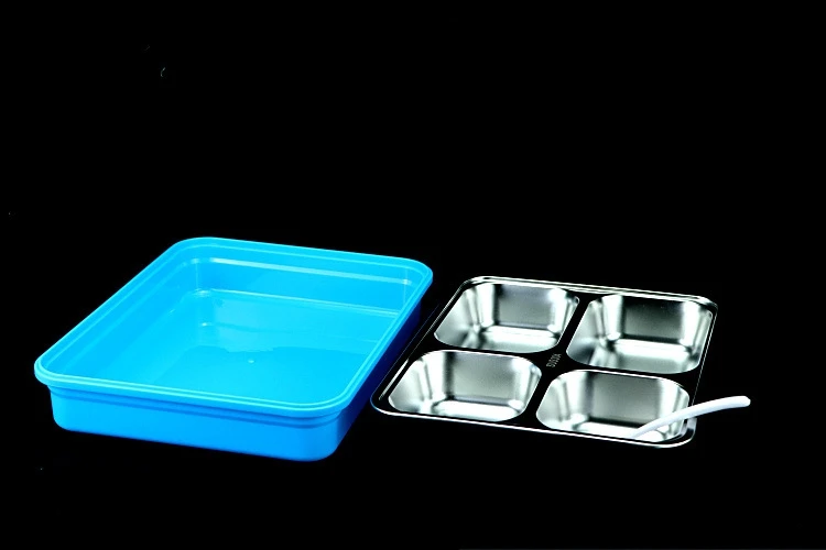 Модная красивая Коробки для обедов Bento Колбы лабораторные контейнер для Еда Нержавеющая сталь посуда хранения Коробки для обедов для