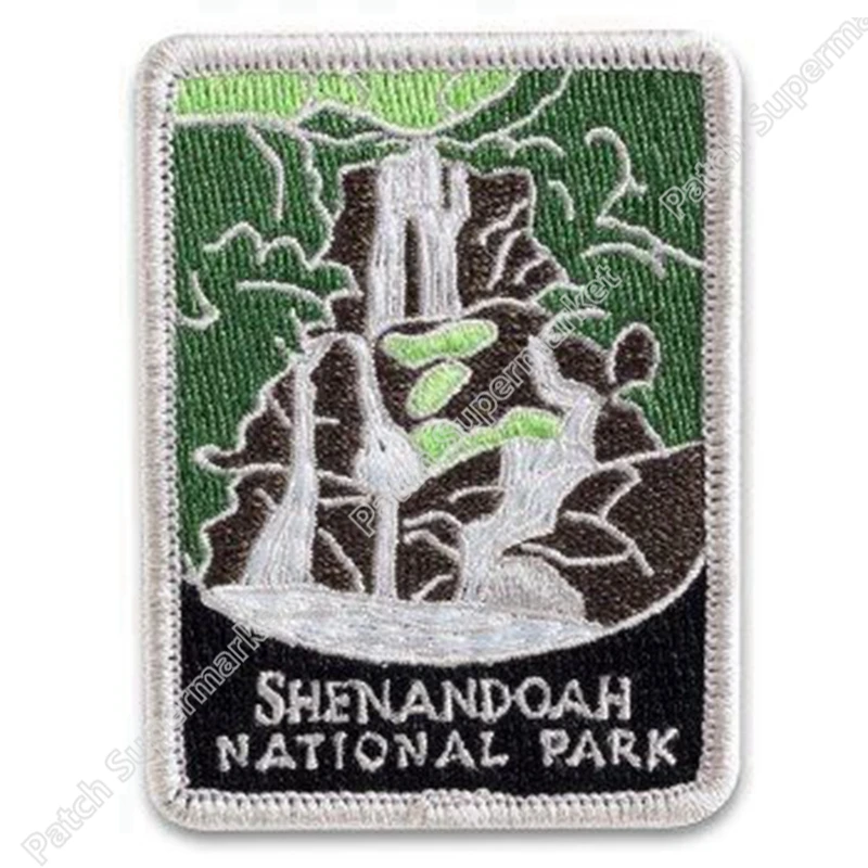 3-дюймовые нашивки SHENANDOAH сувениры для путешествий Нагрудный значок с вышивкой в