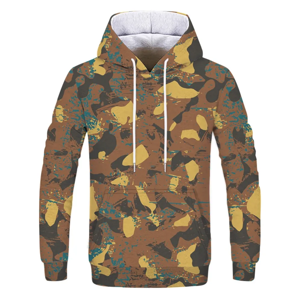 

JAYCOSIN Men's Long Sleeve Model 3D Oil Painting Print Tops Couple Hoodie Daily Tops Cotton Autumn Winter Polyester