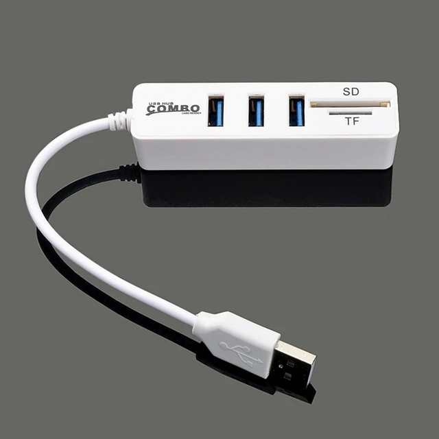 Hot Plug & Play USB Device Mini Portable 3 Port High Speed USB2.0 Hub