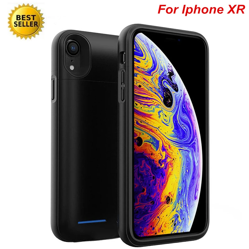 

4000 Mah For iphone XR Battery Case Smart Ultra-thin Magnet Adsorption Charger Cover Power Bank For iphone XR Battery Case