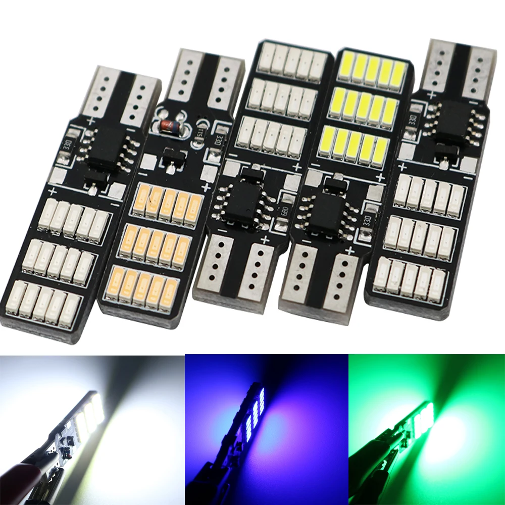 

YSY 2PCS T10 led strobe Canbus Strobe flash w5w 30smd t10 30led 3014 smd car led Light car-styling Bulb