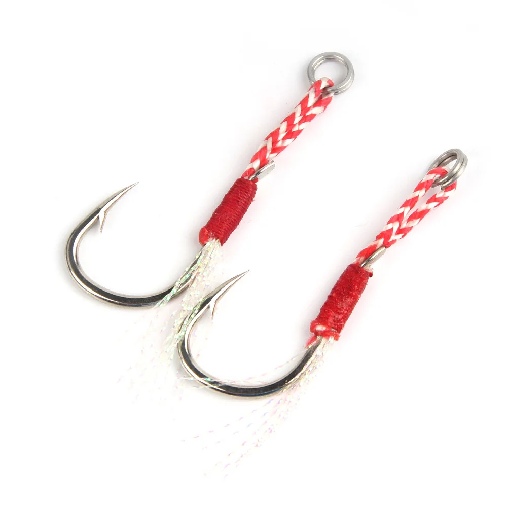 5PCS High Carbon High Quality Steel Fishing Hooks Set Fly Fishhooks Jig Barbed Hole For Fishing Accessories Pesca 10# 20# jooyoo