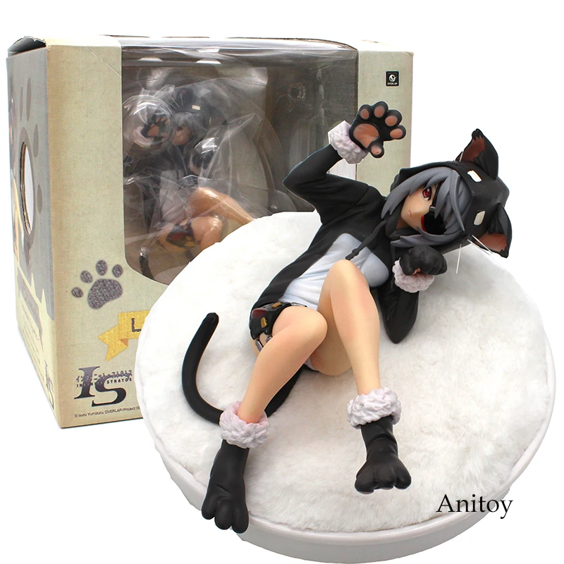 

IS Infinite Stratos Cute Laura Charlotte Nekomimi Pajamas 1/7 Scale Sexy Pre-Painted Figure PVC Collectible Model Toy 18cm