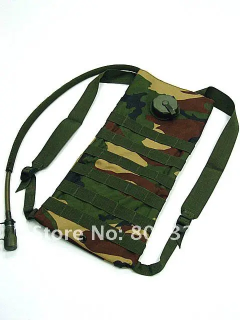 Molle SWAT Тактический 3L гидратации воды рюкзак оливковый drab Coyote коричневый камуфляж Лесной цифровой ACU Camo BK CB - Цвет: Camo Woodland