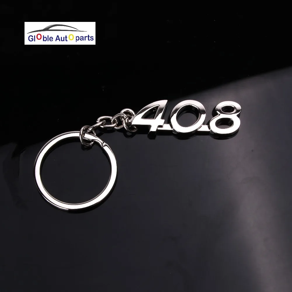 Keychains Key Ring Car Logo For Peugeot 206 207 301 307 308 408 3008