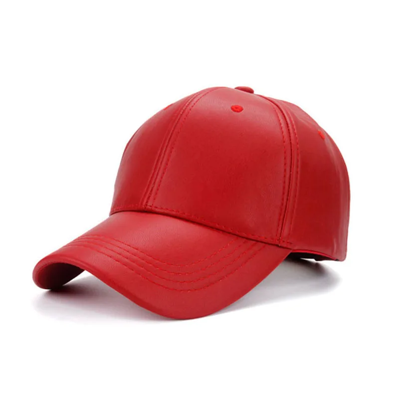 

2017 New Arrival Baseball Cap Warm PU Leather Solid Men Spring Outdoor Hats Men Winter Snapback Caps Casual Fashion Unisex Hats