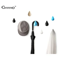 modern wood drop square cylindrical decoration hook coat hooks wall perchero pared Wallets wall hanger Home Decor Wall Wood Rack