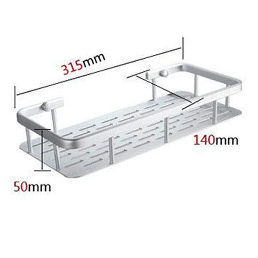 Leking настенное крепление Алюминий срок хранения корзина душевая Ванная комната Полотенца стойки Мыло шампунь стойку Полки для ванной