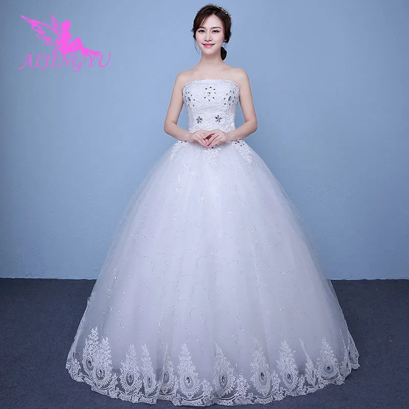 AIJINGYU роскошное свадебное платье Формальные платья WK837