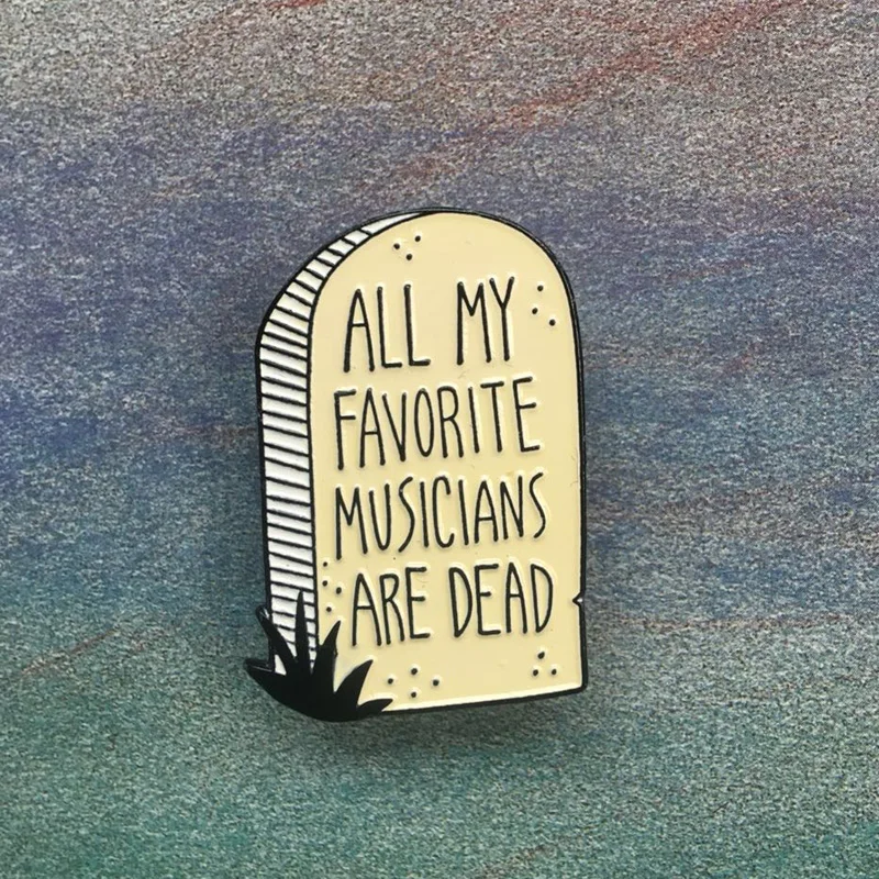 

Goth pin Ghost Tombstone Modeling Creative Brooch Accessories in Summer 2019