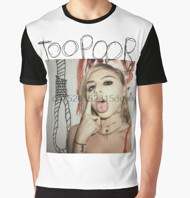 

All Over Print T-Shirt Men Funy tshirt Too Poor Short Sleeve O-Neck Graphic Tops Tee women t shirt