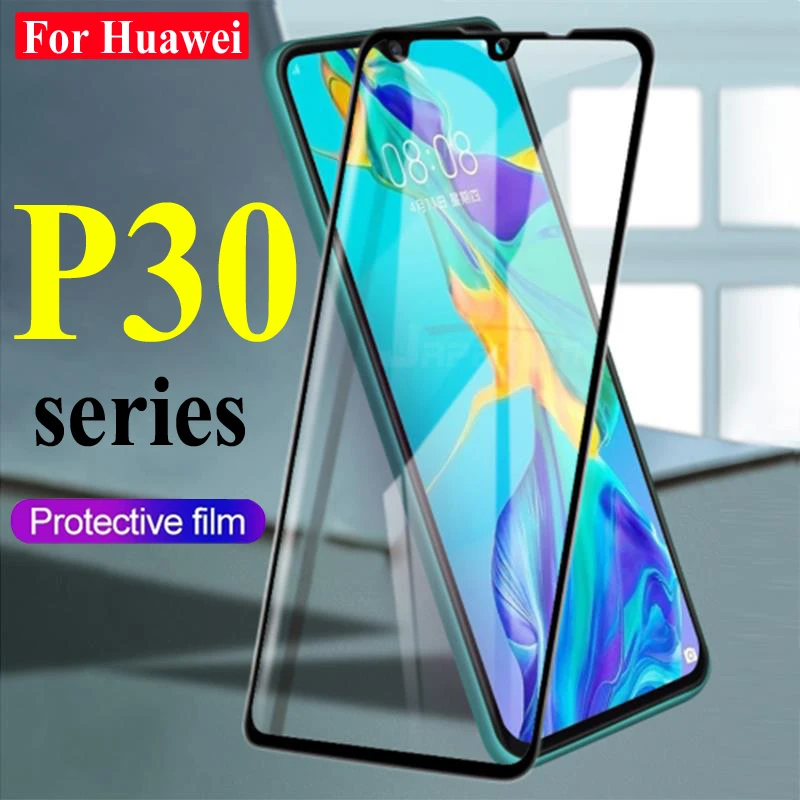 Защитное стекло на huawei P30 lite pro tempered glas Huawey Huawe P 30 свет горит 30pro screenprotector фильм Verre 9 h