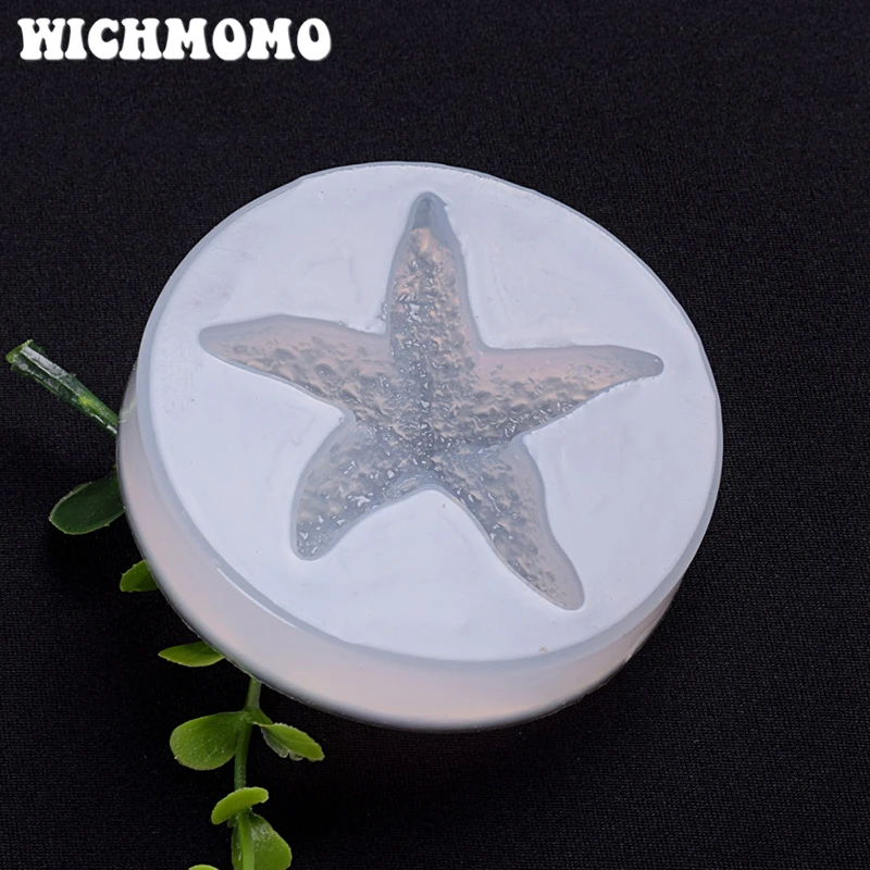 

2019 New 1PCS Starfish Craft DIY Transparent UV Resin Liquid Silicone Combination Molds for Necklace Earring Making Jewelry