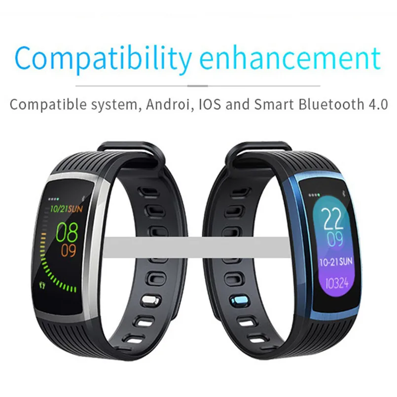 A18 Bluetooth Heart Rate Blood pressure Monitor Sport Smart Watch Pedometer for Android IOS 0.96Inch TFT Colorful Screen 40MR2706
