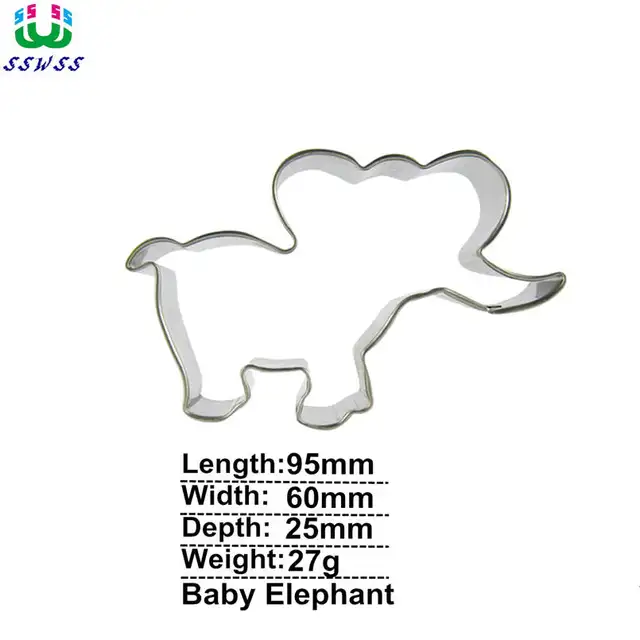 매머드 모양 퐁당 쿠키 커터로 독특하고 매력적인 케이크 장식 만들기