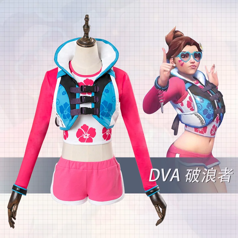 Игра OW D. Va DVA Hana Song Косплей Костюм Waveracer наряд для взрослых женщин и девочек карнавальные вечерние костюмы на Хэллоуин